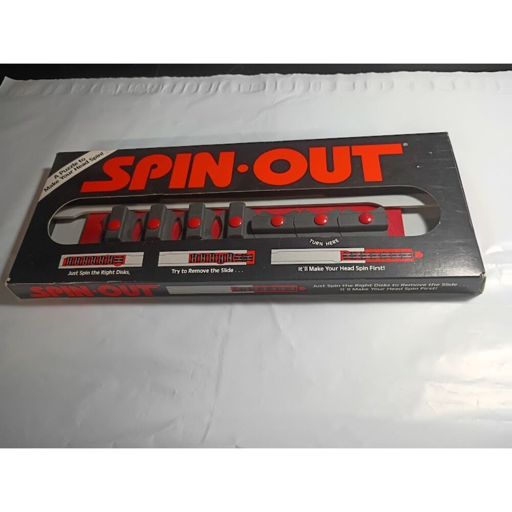 Spin Out Puzzle Game Vintage With Box